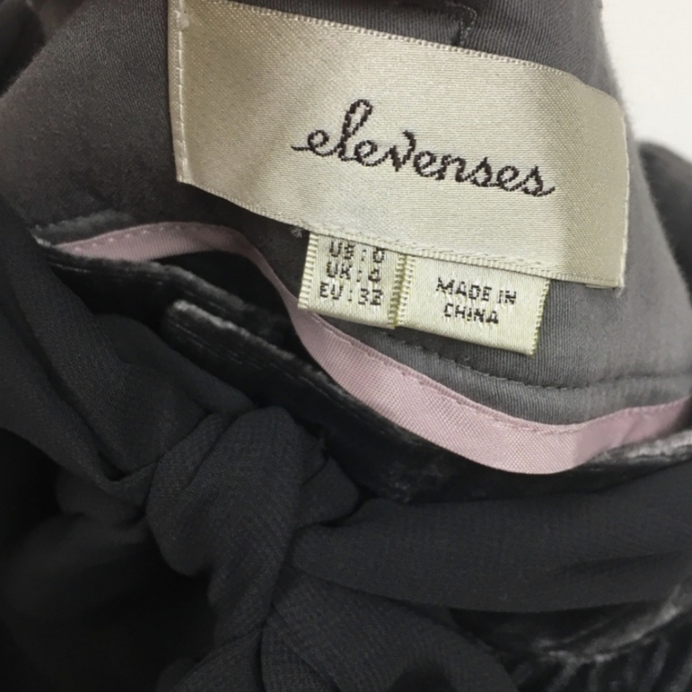 Elevenses Silk Velvet Ankle Joggers Pants XS - Picture 10 of 11